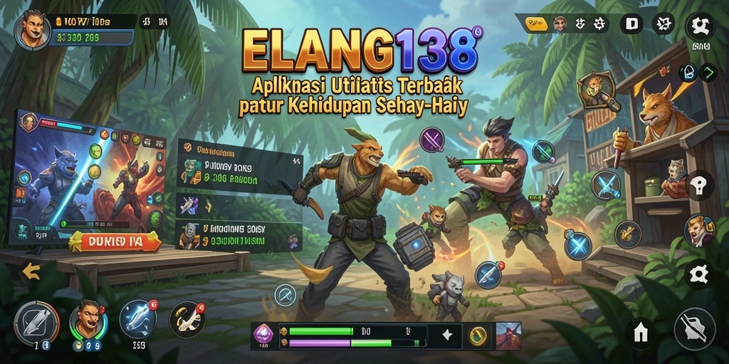 Tampilan antarmuka utama ELANG138 yang modern dan intuitif.