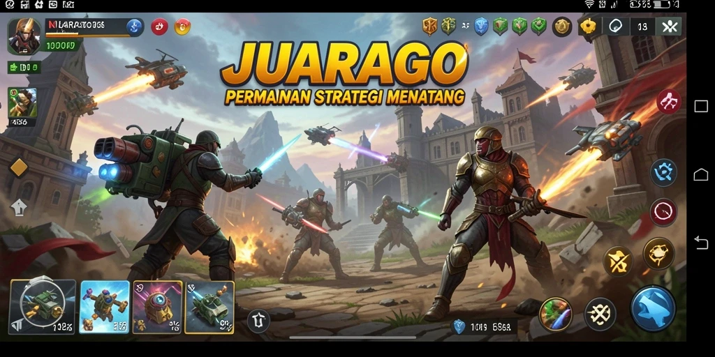 Tampilan gameplay seru dari JUARAGO yang menggugah semangat kompetisi.