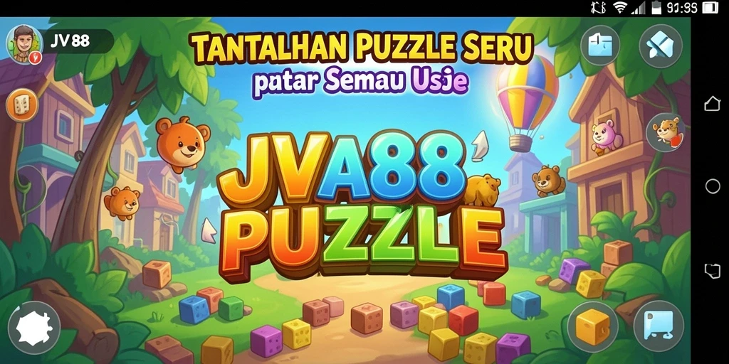 Tangkapan layar gameplay JV88 menampilkan tantangan Puzzle yang seru.
