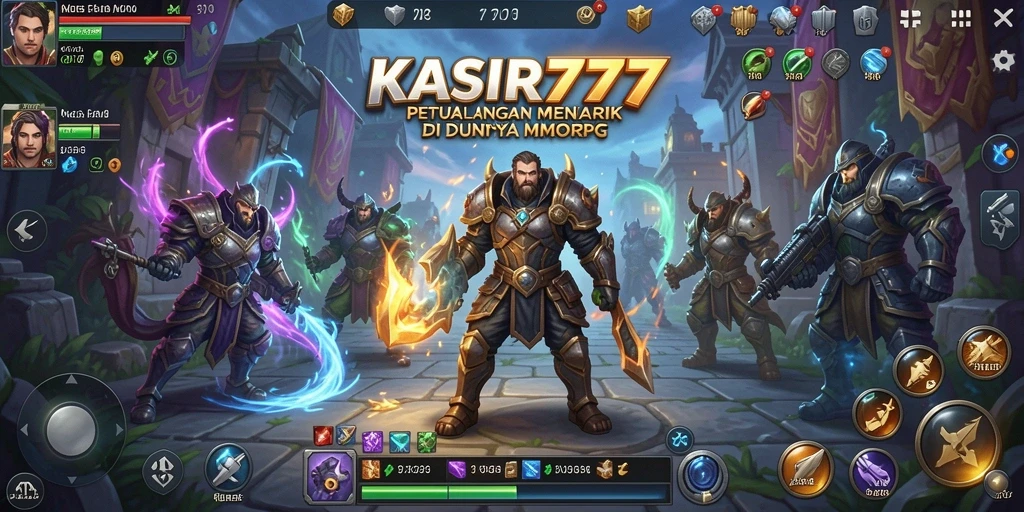 Screenshot gameplay KASIR777 menunjukkan aksi seru dalam petualangan MMORPG.