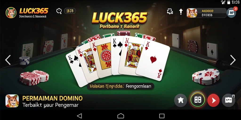 Tampilan gameplay Domino yang seru dan menarik di LUCK365.