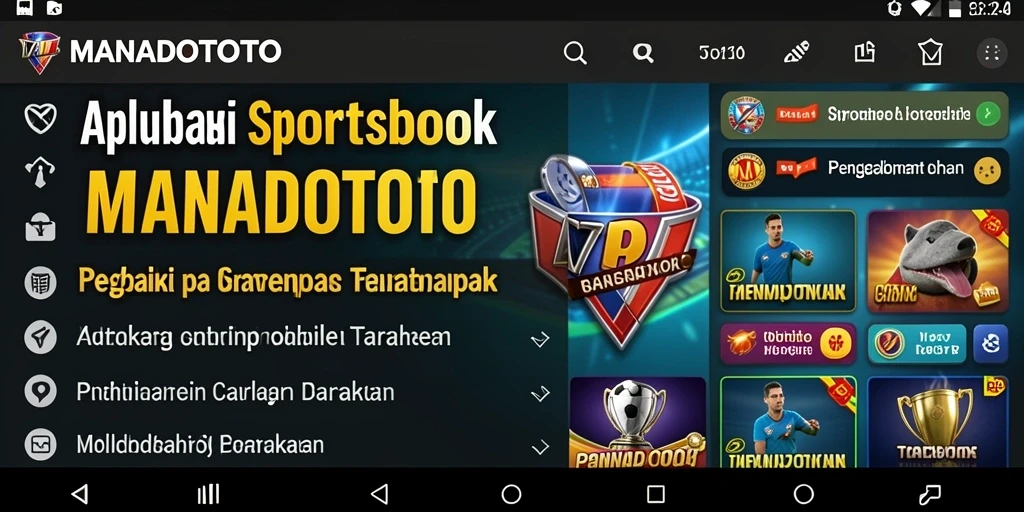 Tampilan utama <strong>MANADOTOTO</strong> yang menampilkan berbagai jenis taruhan olahraga.