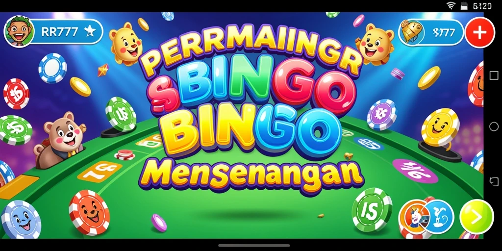Screenshot gameplay RR777 menampilkan keseruan bermain Bingo.