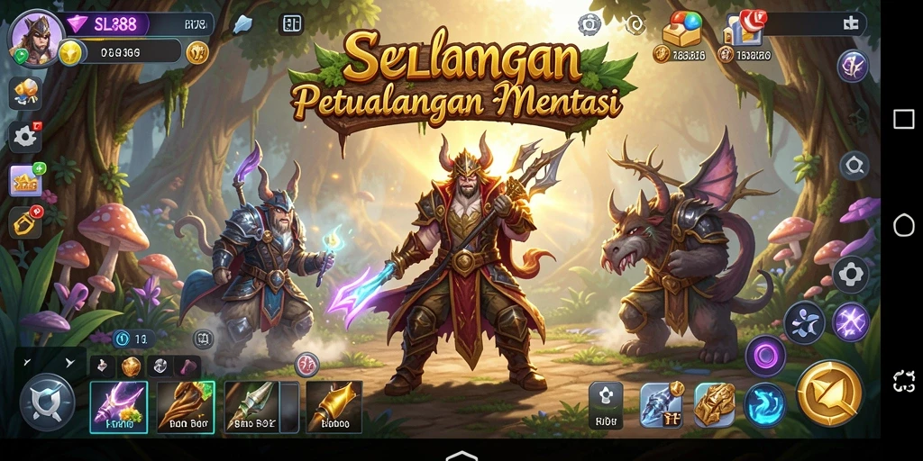 Screenshot gameplay SL888 yang menampilkan petualangan mendebarkan.