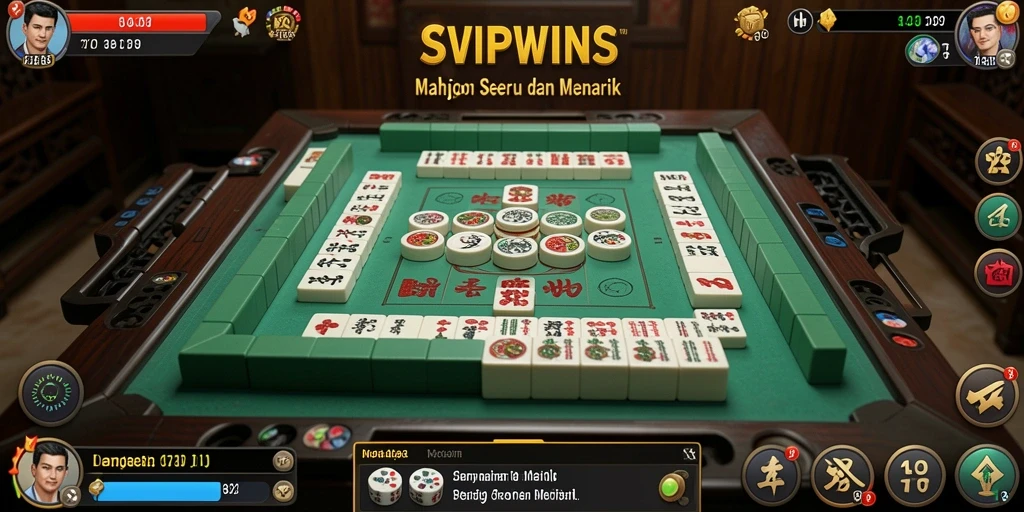 Tampilan gameplay menarik dari SVIPWINS dengan elemen Mahjong yang mendebarkan.
