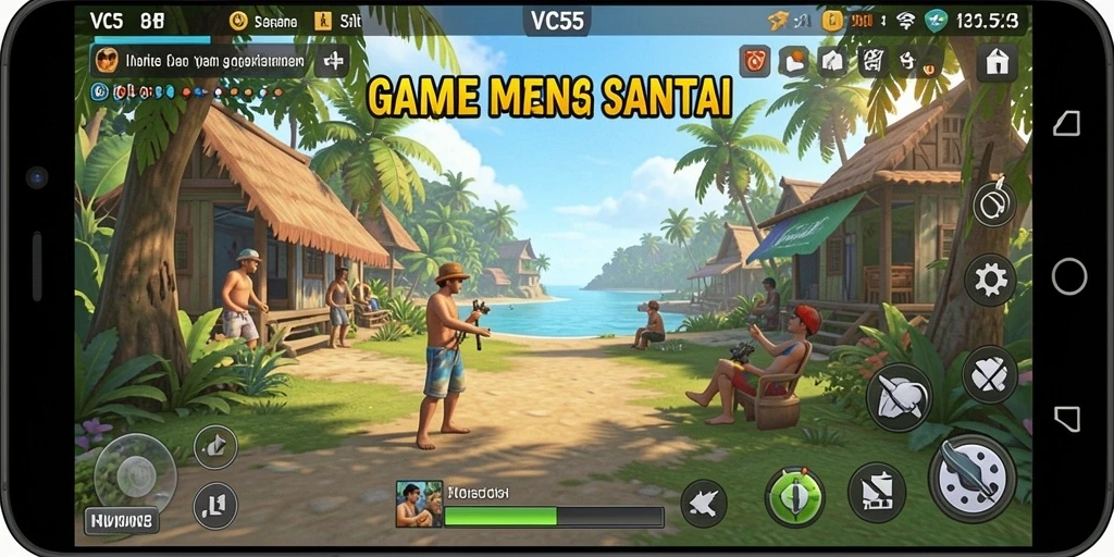 Tampilan gameplay <strong>VC55</strong> yang penuh warna dan menarik.