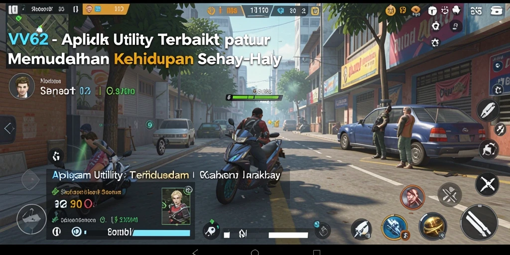 Screenshot utama VV62 menampilkan fitur pengaturan tugas dengan antarmuka yang bersih.