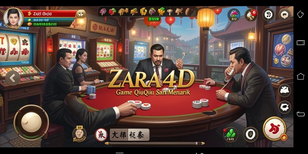 Tampilan screenshot ZARA4D menampilkan keseruan permainan QiuQiu.